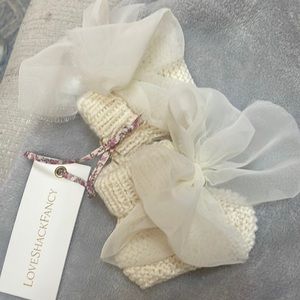 LOVESHACKFANCY BABY BOOTIES NWT